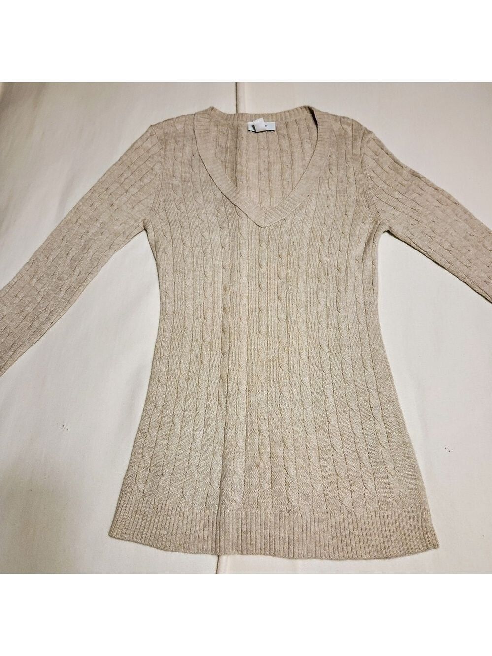 Ann Taylor LOFT Cable Knit V Neck Sweater Small - Picture 8 of 11